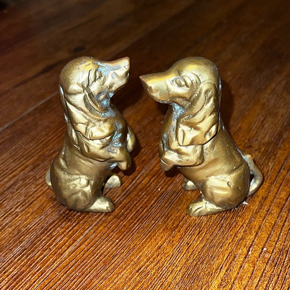 Other - Vintage Solid Brass Dog (2) Figurines